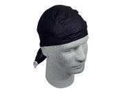 Zan Headgear Z114 Flydanna 100 Percent Cotton Solid Black