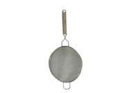 Update International SDF 6 SS 6.25 in. Stainless Steel Fine Double Mesh Wooden Handle Strainers