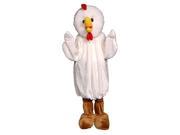 Dress Up America 357 Adult Chicken Mascot Costume One Size Fits Most