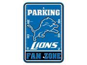 Fremont Die 92221 Plastic Parking Sign Detroit Lions