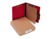 Acco 15649 Presstex Classification Folders Letter 4 Section Executive Red 10 box