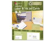 Maco RL 8550 Recycled Laser Inkjet Business Cards White 2 x 3 1 2 250 Box