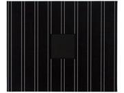 Alvin AC76188 12 in. x 12 in. American Crafts Patterned D Ring Album with Stripes Black