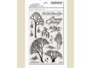Alvin SSC1013 Winter Trees Clear Stamp
