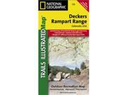 National Geographic TI00000135 Map Of Deckers Rampart Range Colorado