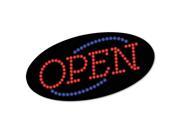 COSCO 098099 LED OPEN Sign 10 1 2 x 20 1 8 Red Blue Graphics