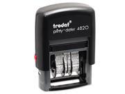 Us Stamp E4820 Trodat Economy Stamp Dater Self Inking 1 5 8 x 3 8 Black