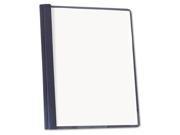 Universal 57122 Clear Front Report Cover Tang Fasteners Letter Size Dark Blue 25 Box