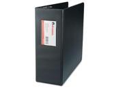 Universal 20706 D Ring Binder With Label Holder 4 Capacity Black