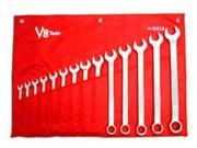 V8 Tools Inc VT9414 14 Piece SAE Long Pattern Combo Wrench Set