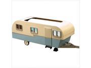 Greenleaf 9311 9 x 23 x 8 White Blue Wood Trailer Doll House Kit