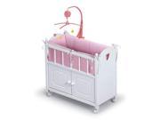 Badger Basket Doll Crib w Bedding Mobile