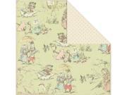 Alvin C26956 12 in. x 12 in. Nursery Rhyme Creative Imaginations Iod Lullaby Boy Collection Paper