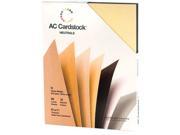 Alvin AC71266 8.5 in. x 11 in. American Crafts 60 Sheet Cardstock Pack Neutral
