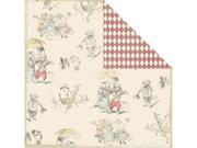 Alvin C26940 12 in. x 12 in. Nursery Creative Imaginations Iod Lullaby Boy Collection Paper