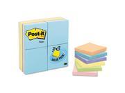 3M 65424APVAD Pastel Notes Value Pack 3 x 3 Assorted 24 50 Sheet Pads Pack