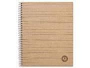 Universal 66208 Sugarcane Based Notebook College Rule 11 x 8 1 2 White 100 Sheets Pad
