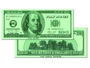 Learning Advantage CTU7504 100 Dollar Bills Set Of 50