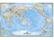 National Geographic RE01020324 World Classic Pacific Centered Map