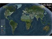 National Geographic RE00620306 Map Of Earth At Night