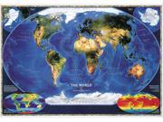 National Geographic RE00622011 Satellite World Map Laminated