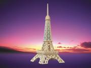 Puzzled 1007 Eiffel Tower 3D Natural Wood Puzzle 21 Pieces