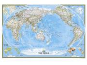 National Geographic RE01020331 World Classic Pacific Centered Enlarged Map