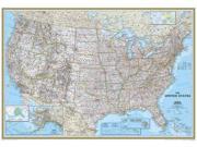 National Geographic RE01020320 United States Classic Mural Map