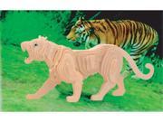Puzzled 1408 Large Tiger 3D Natural Wood Puzzle 57 Pieces