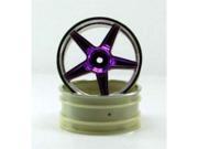 Redcat Racing 06008pp Chrome Front 5 Spoke Purple Anodized Wheels For All Redcat Racing Vehicles