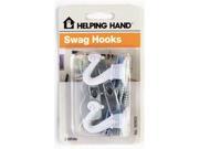 Helping Hands White Swag Hooks 50503 Pack of 3