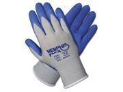 Crews 96731L Memphis Flex Seamless Nylon Knit Gloves Large Blue Gray 1 Pair