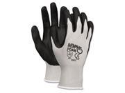 Crews 9673M Economy Foam Nitrile Gloves Medium Gray Black Dozen