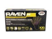 Sas Safety Corp SS66516 Raven Nitrile Small Powder free Gloves Black