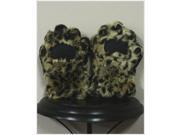 BearHands KX1000LEO Youth Small Faux Fur Mittens Leopard