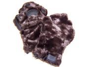 BearHands YX1000BRN Youth Large Faux Synthetic Fur Mittens Brown