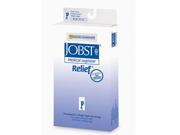 Jobst 114650 Relief 30 40 mmHg Closed Toe Garter Style Thigh Highs No Grip Top Size Beige Large