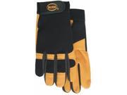 Boss Gloves Large Black Gold Premium Goatskin Boss Guard Gloves 4048L