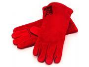 Lodge 40638 Leather Gloves in Red