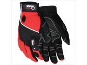 Memphis Glove 127 924L Multi Task Red Spandex Synthetic Leather With