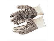 String Knits Gloves 7 Gauge 2 side PVC Dots Cotton Poly WE
