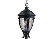 Maxim Camden VX 3 Light Outdoor Hanging Lantern Black 41429WGBK