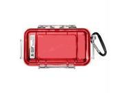 Pelican 1015 Micro Case Red with Clear Lid