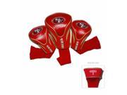 Team Golf 32794 San Fransisco 49ERS 3 Pack Contour Fit Headcover
