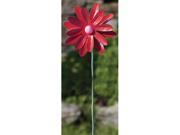 Ancient Graffiti ANCIENTAG87126 Painted Flower Red Spinner Stake Med