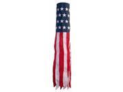 In The Breeze ITB4112 40 U.S. Embroidery Flagsock with Quality Fade Resistant Polyester Fabric