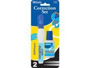 Bazic 1614 24 Metal Tip Correction Pen and Correction Fluid Pack of 24