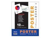Bazic 512 48 11 in. x 14 in. White Poster Board Pack of 48
