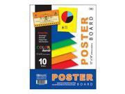 Bazic 529 48 11 in. x 14 in. Multi Color Poster Board Pack of 48