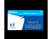 Bazic 5065 24 No.6.75 Peel and Seal White Envelope Pack of 24